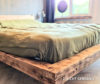 balken bed oud eiken massief