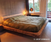 balken bed oud eiken massief