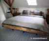 balken bed oud eiken massief