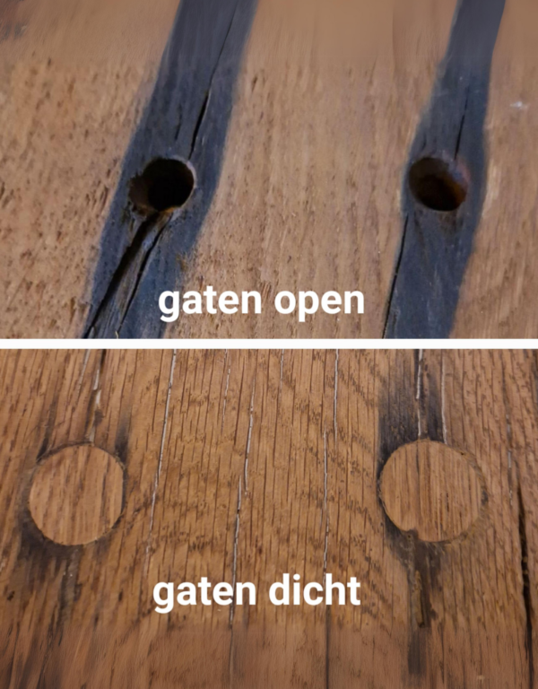 vergelijking van hoe gaten open en dicht zijn