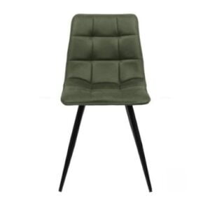 Stoel Lucy army green suede microvezel