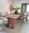gebinten tafel met stoelen modern landelijk