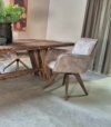 tafel massief eikenhout houten poot
