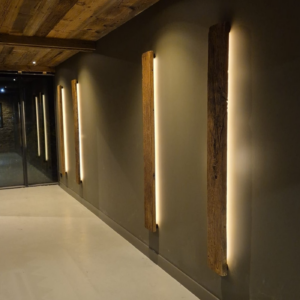 wandlamp zwevend met ledstrip