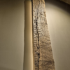 wandlamp massief eikenhout zwevend met ledstrip