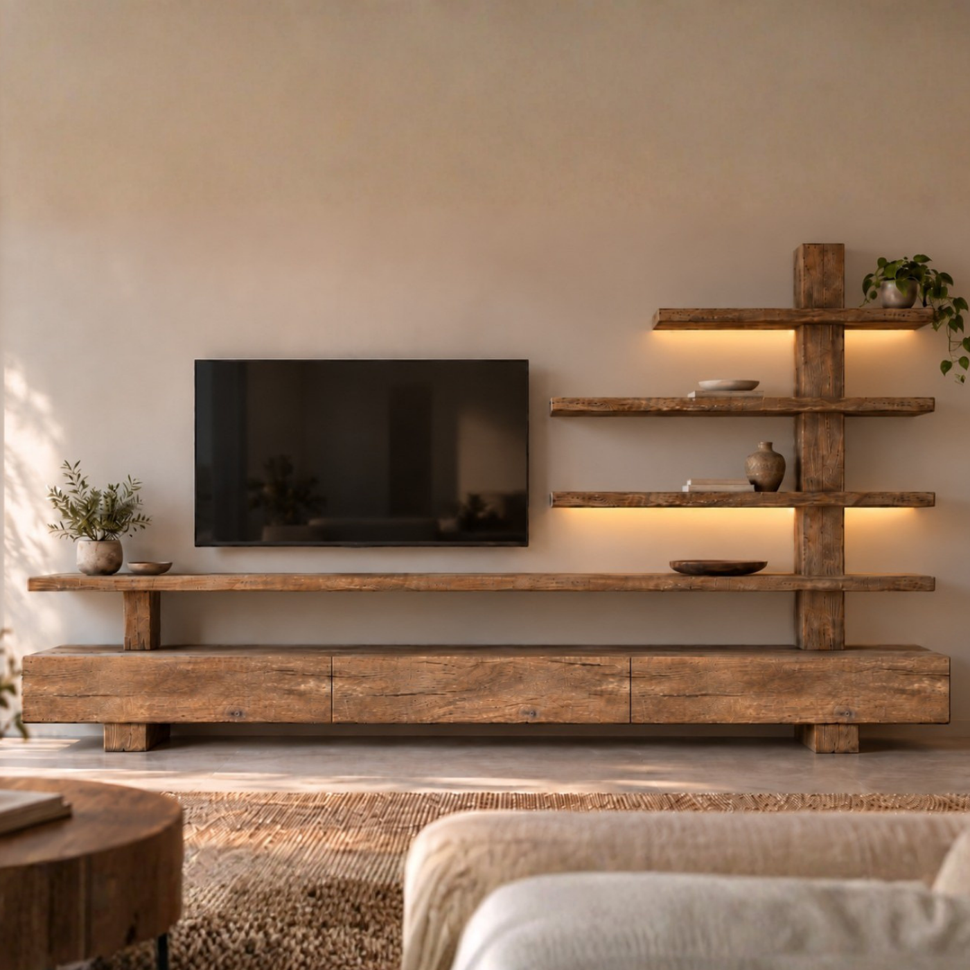 luxe wandmeubel met laden en schappen luxe wandmeubel met laden en schappen
